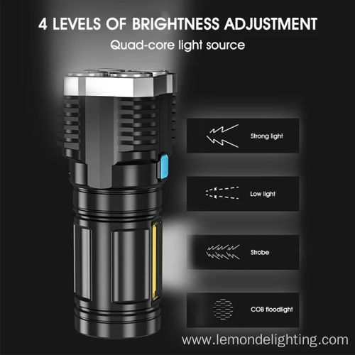 Super Bright Rechargeable Waterproof Led Flashlight